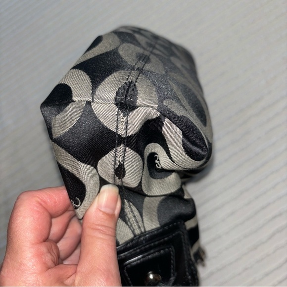 Coach Kristin Purse Graphic Jacquard Shoulder Bag‎ Opa Print Chain Link Bag Y2K - Picture 11 of 16